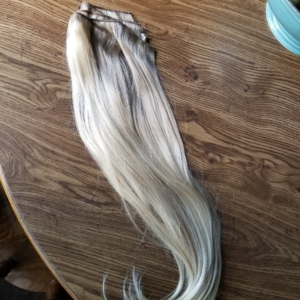 Clip in hair extensions
